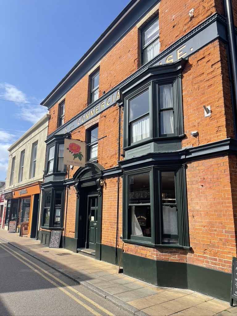 Front of the historic Deal pub, the Rose