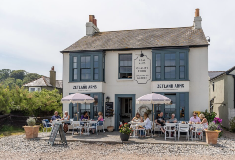 The Zetland Arms pub, right on the beach in Deal