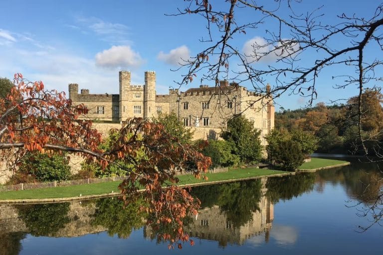 An exterior shot of Leeds Castle in Kent