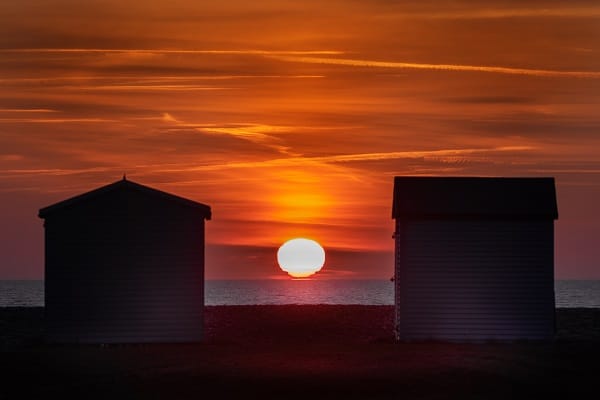 Sun in Kent | Beach Sunset by the sea
