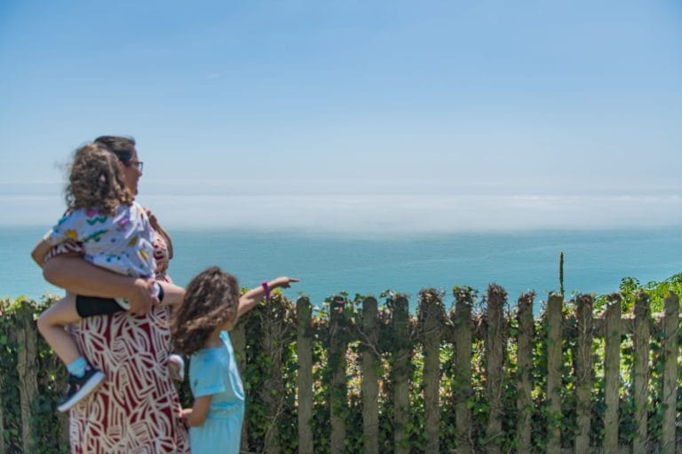 Family in Kent during half term break