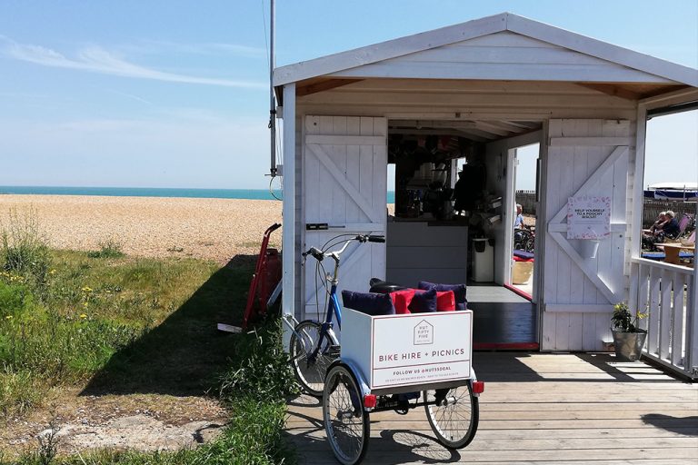 Coffee Hut 55 on the beach in Deal, Kent