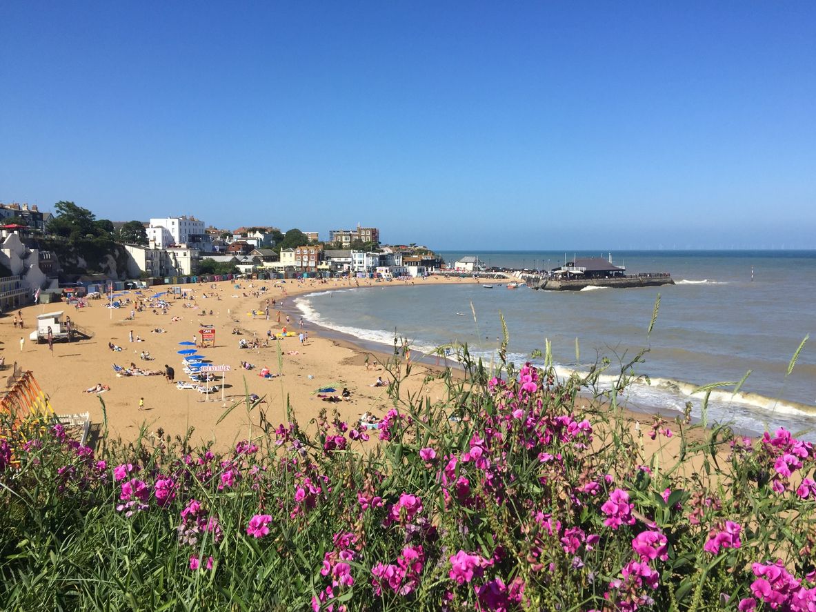 Viking Bay Beach in Broadstairs, England