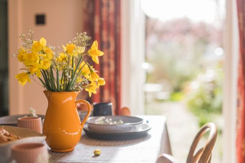 Easter table in Kingsdown at a Keepers Cottages holiday home in Kent